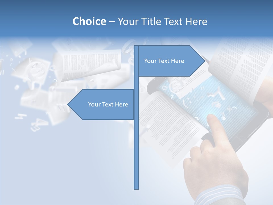 Reader Electronic Studying PowerPoint Template