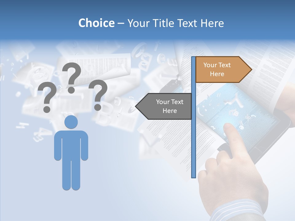Reader Electronic Studying PowerPoint Template