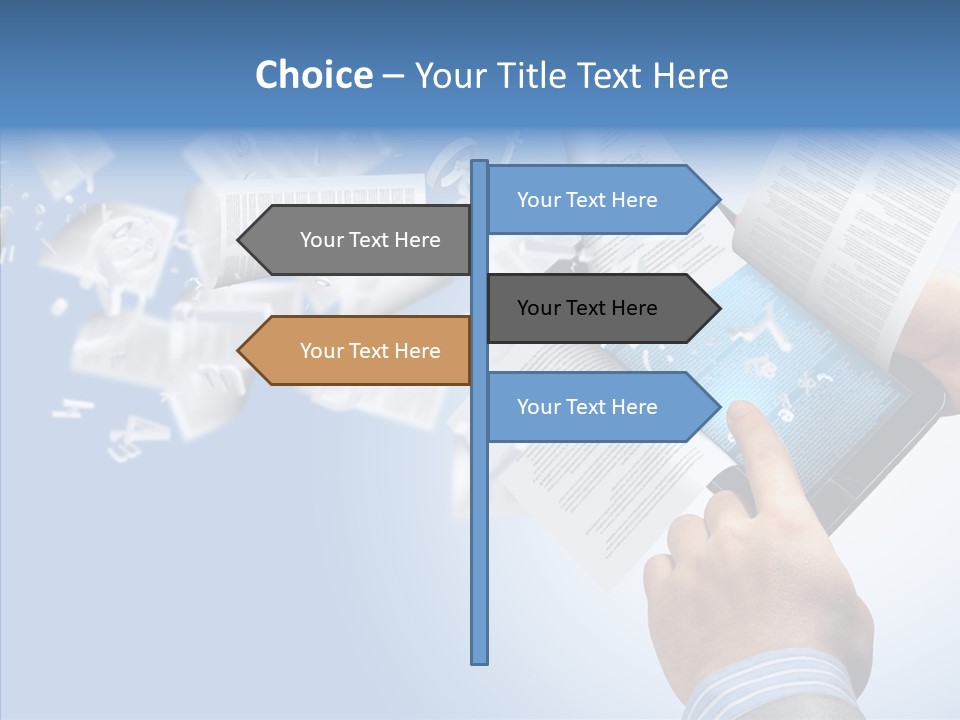 Reader Electronic Studying PowerPoint Template
