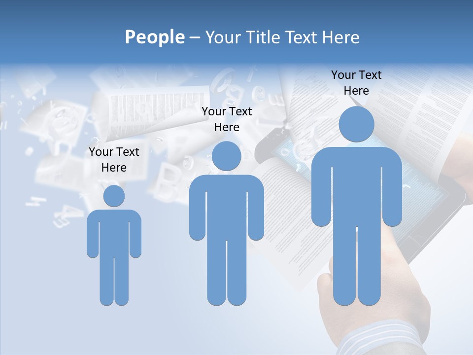 Reader Electronic Studying PowerPoint Template