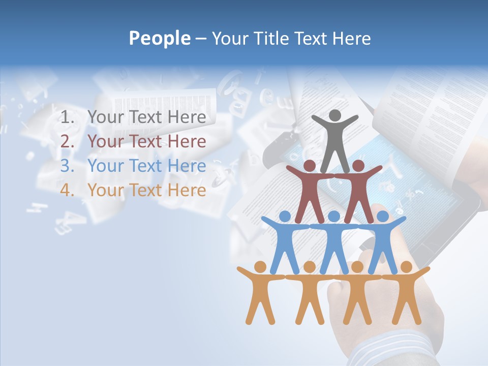 Reader Electronic Studying PowerPoint Template