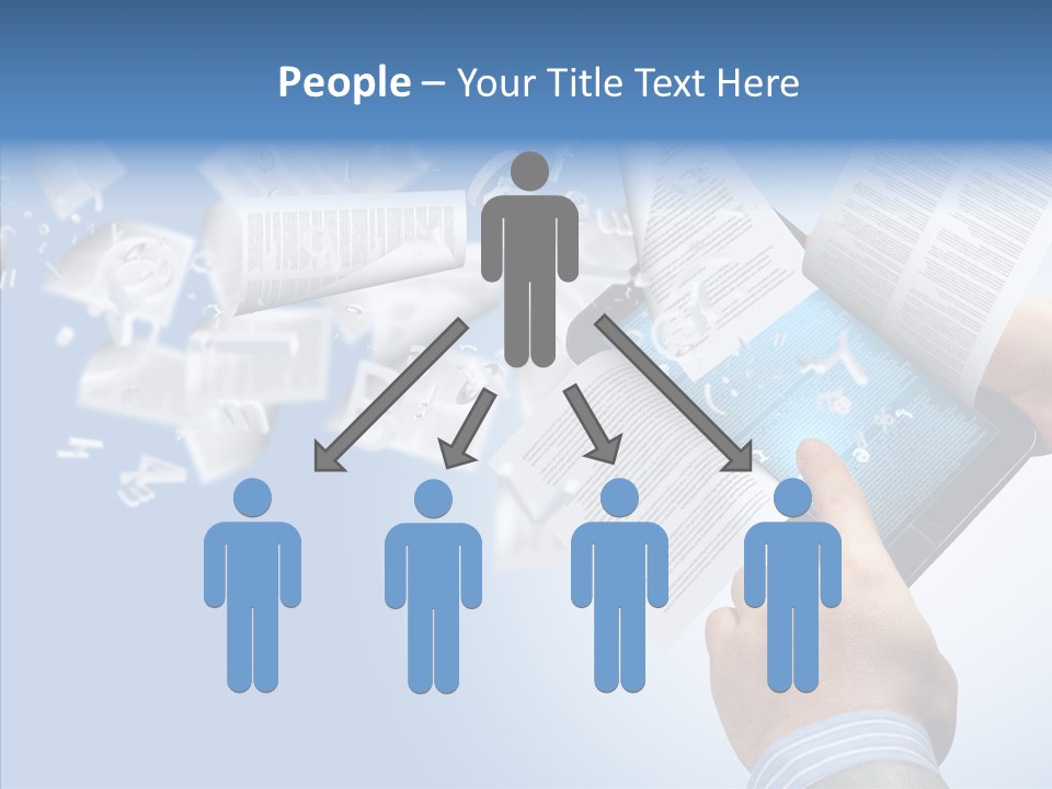 Reader Electronic Studying PowerPoint Template