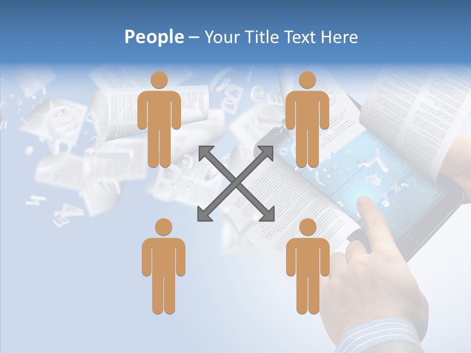 Reader Electronic Studying PowerPoint Template