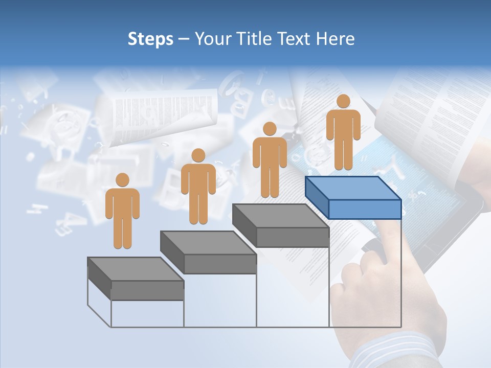 Reader Electronic Studying PowerPoint Template