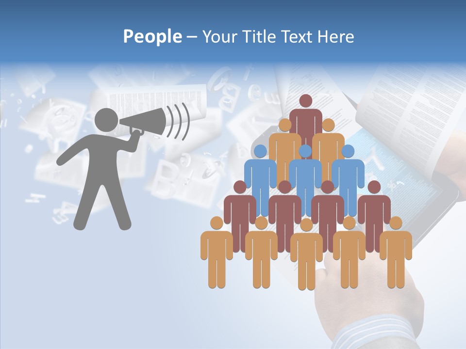 Reader Electronic Studying PowerPoint Template