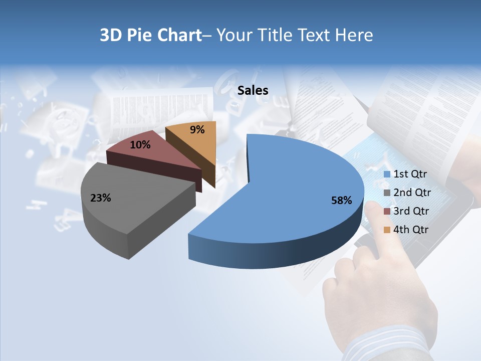 Reader Electronic Studying PowerPoint Template
