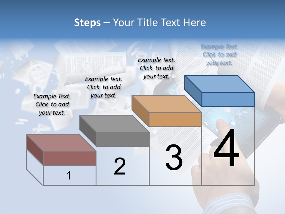 Reader Electronic Studying PowerPoint Template