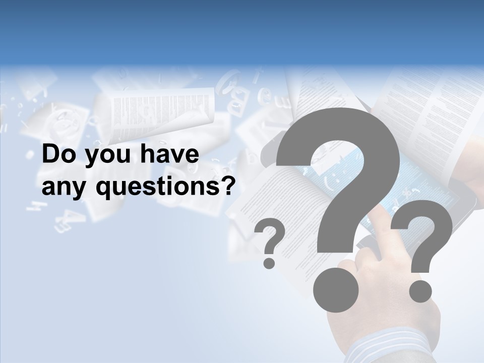 Reader Electronic Studying PowerPoint Template