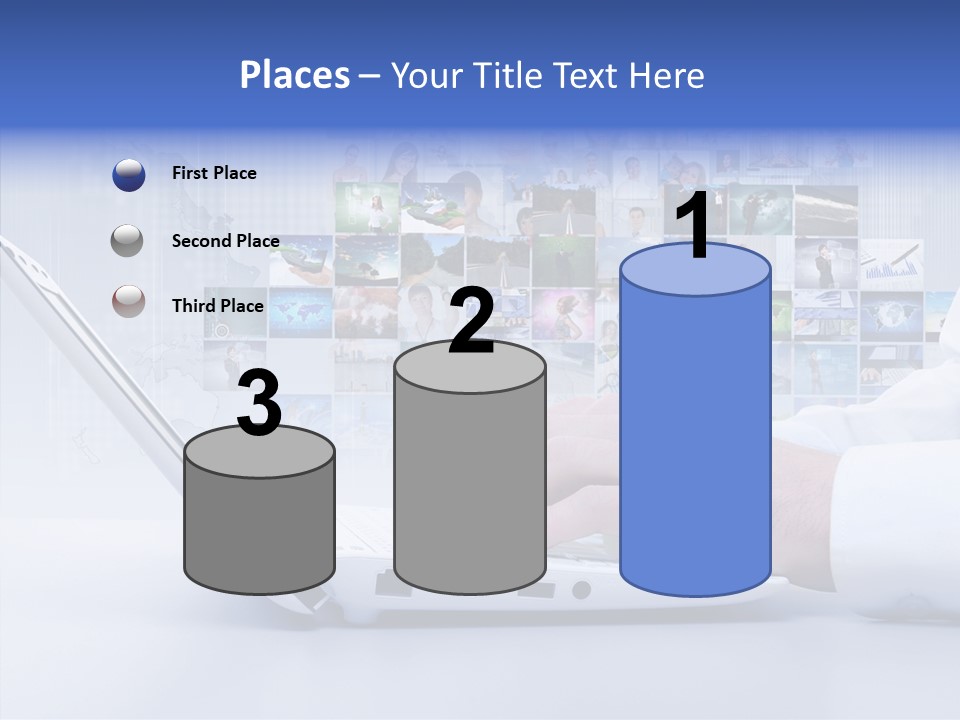 Contact Teamwork Network PowerPoint Template
