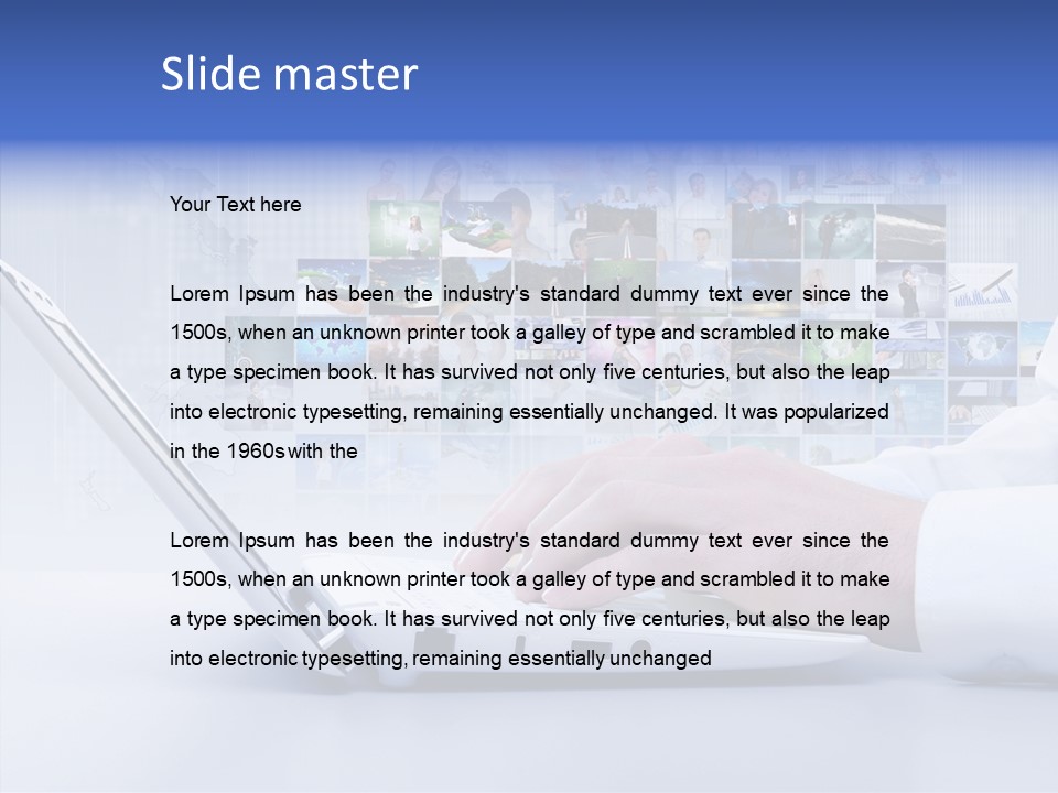 Contact Teamwork Network PowerPoint Template