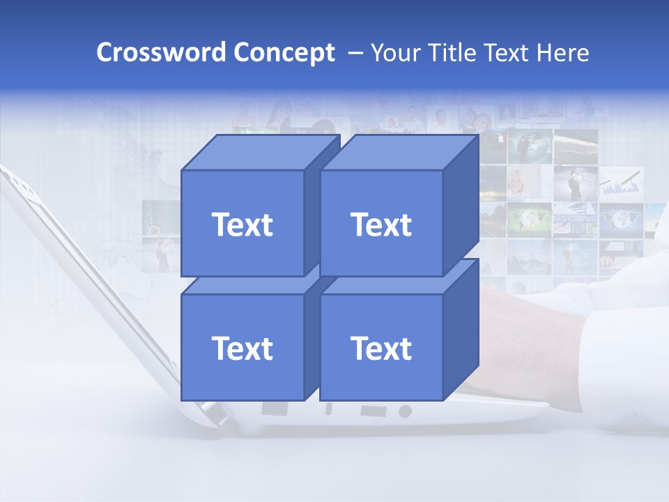 Contact Teamwork Network PowerPoint Template