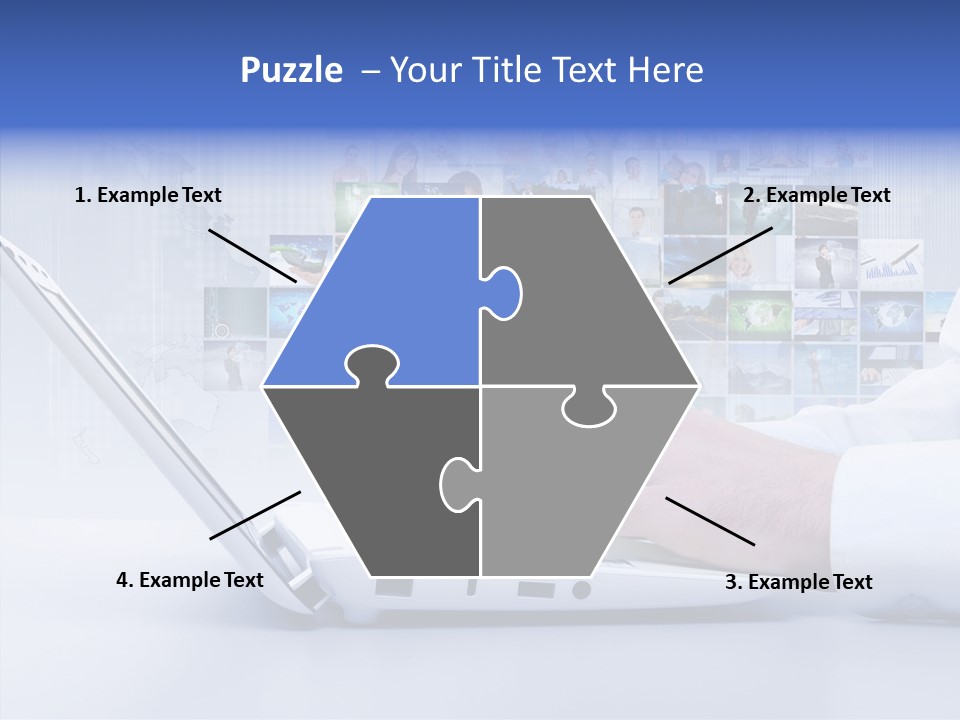 Contact Teamwork Network PowerPoint Template