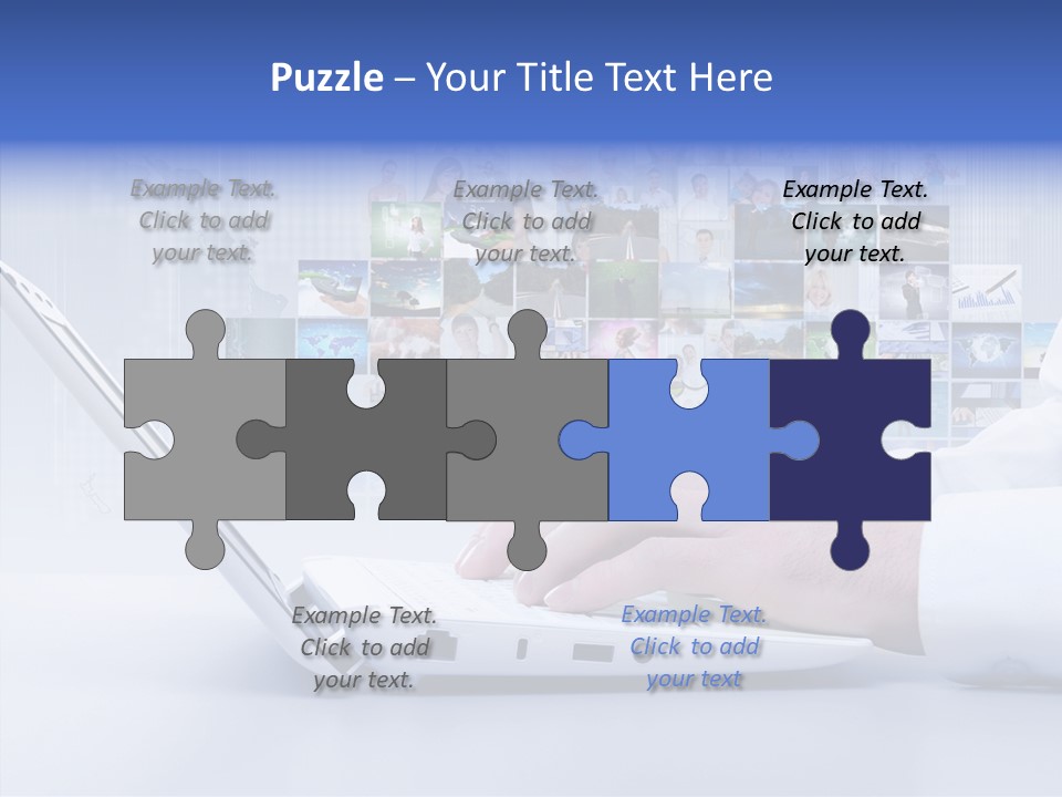 Contact Teamwork Network PowerPoint Template