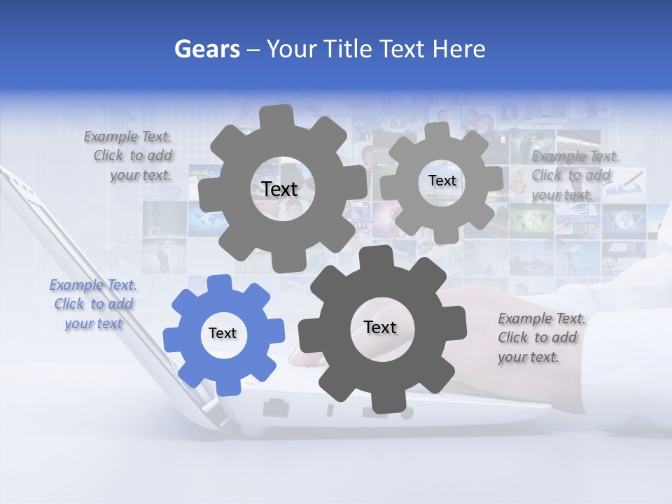 Contact Teamwork Network PowerPoint Template