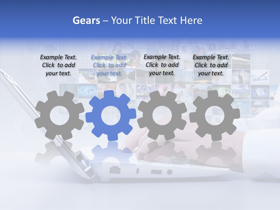 Contact Teamwork Network PowerPoint Template