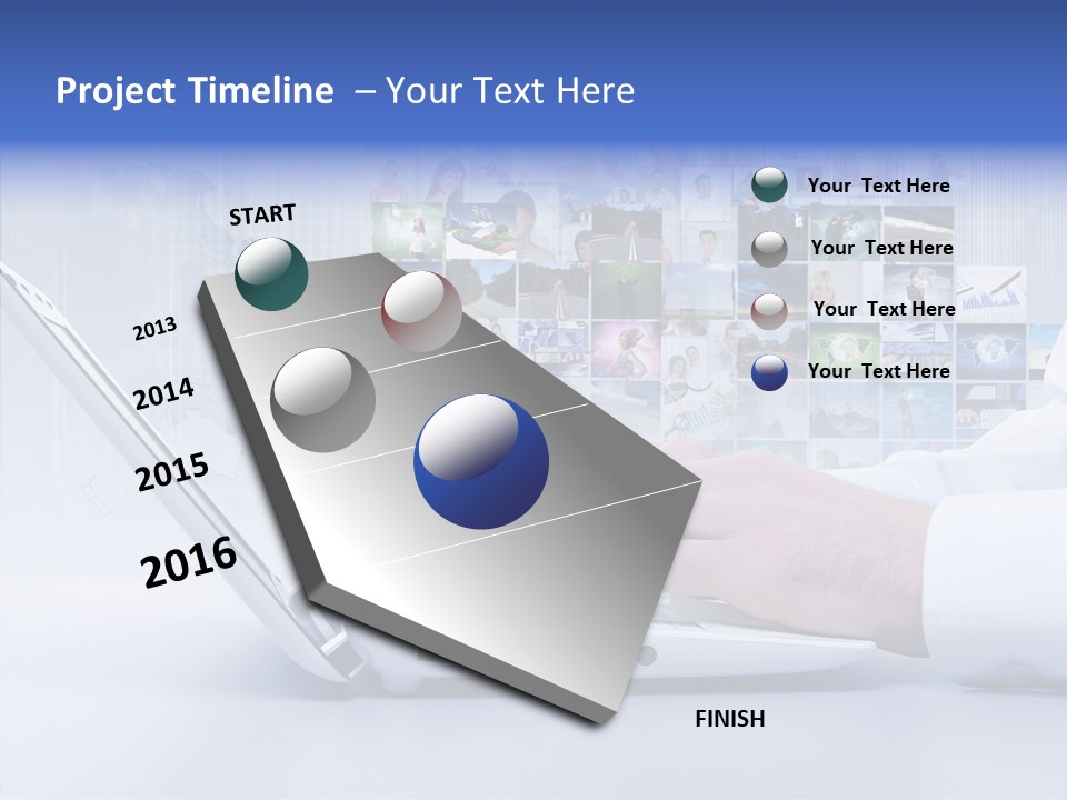 Contact Teamwork Network PowerPoint Template