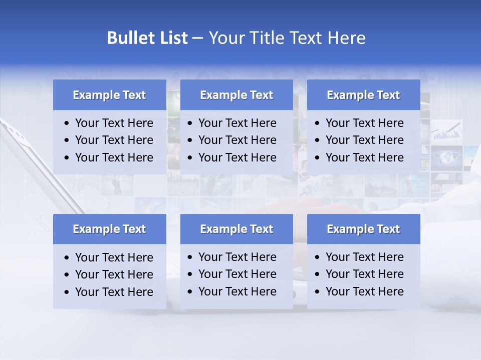 Contact Teamwork Network PowerPoint Template