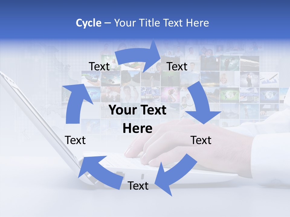 Contact Teamwork Network PowerPoint Template