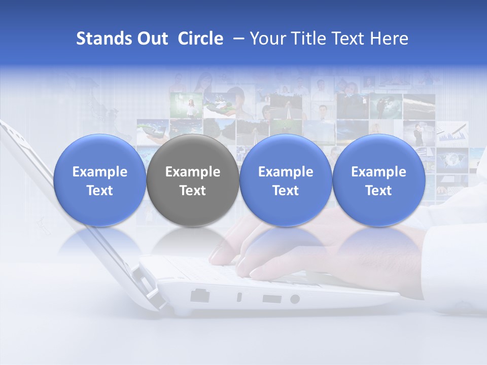 Contact Teamwork Network PowerPoint Template