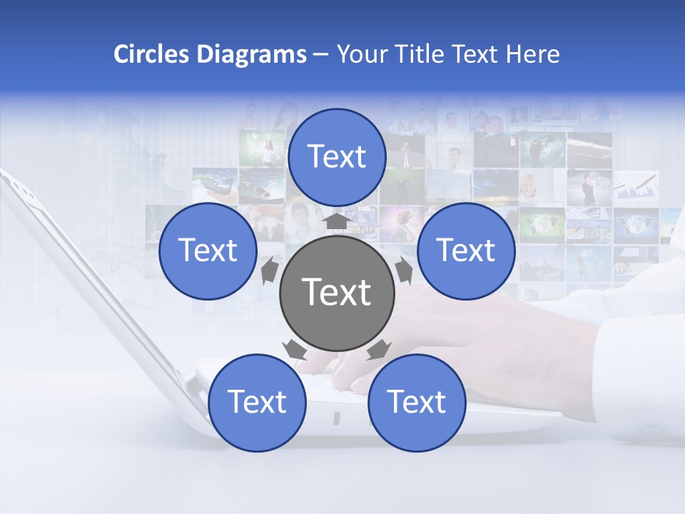 Contact Teamwork Network PowerPoint Template