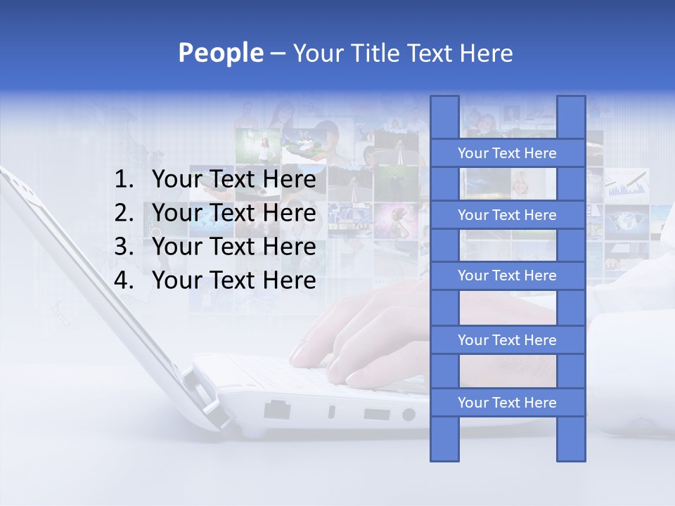 Contact Teamwork Network PowerPoint Template