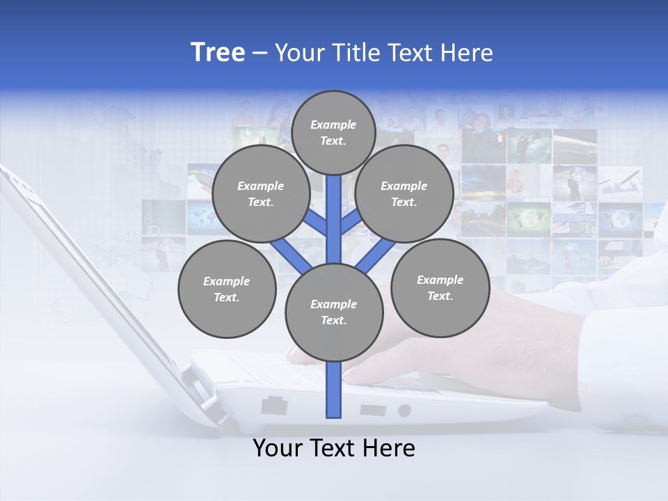Contact Teamwork Network PowerPoint Template
