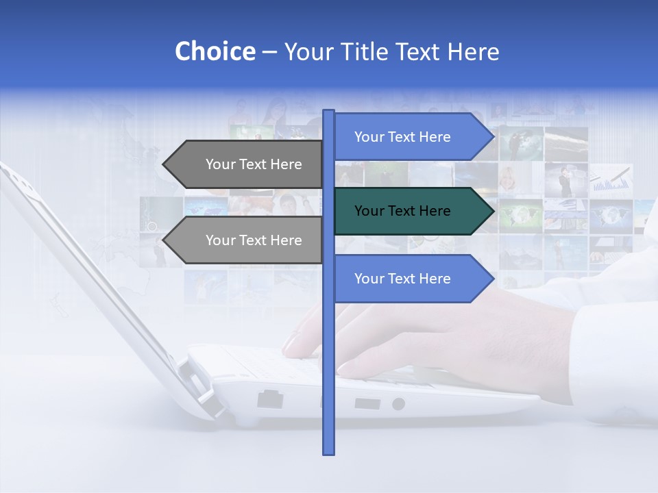 Contact Teamwork Network PowerPoint Template