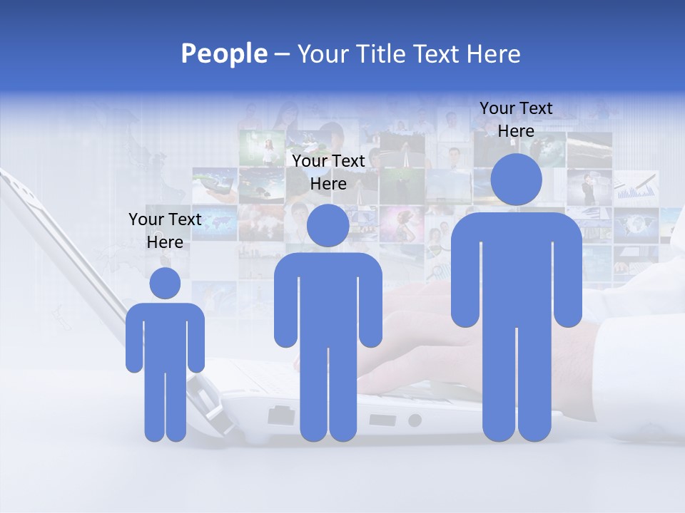 Contact Teamwork Network PowerPoint Template