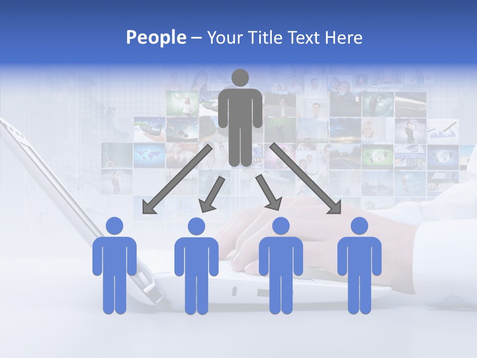 Contact Teamwork Network PowerPoint Template