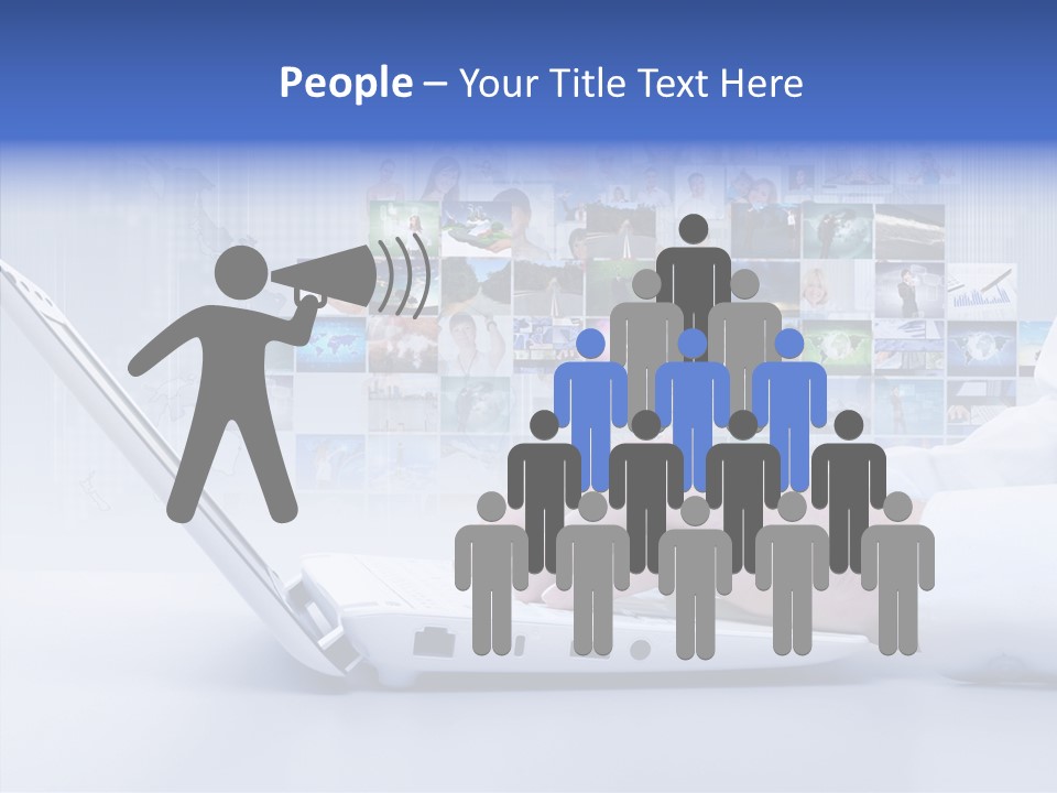 Contact Teamwork Network PowerPoint Template