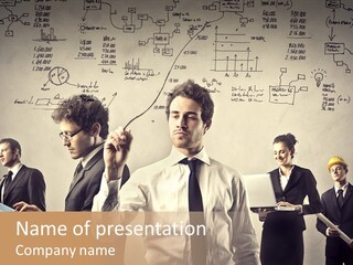 Pen Sttas Money PowerPoint Template