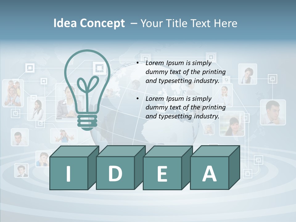 Idea Symbol Business PowerPoint Template