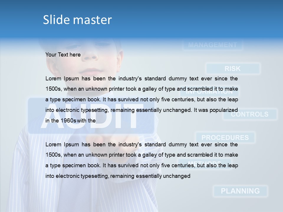 Controlling Controll Project PowerPoint Template