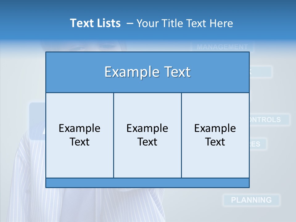 Controlling Controll Project PowerPoint Template