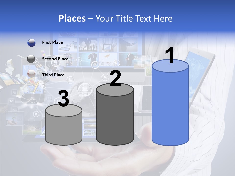 Mobile Business Computer PowerPoint Template