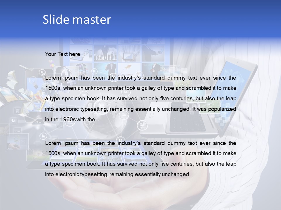 Mobile Business Computer PowerPoint Template