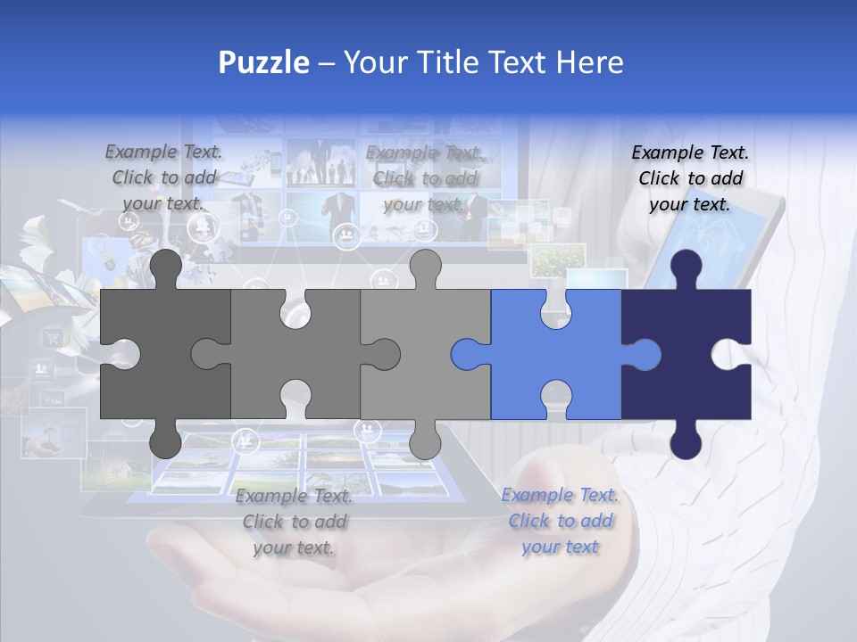 Mobile Business Computer PowerPoint Template