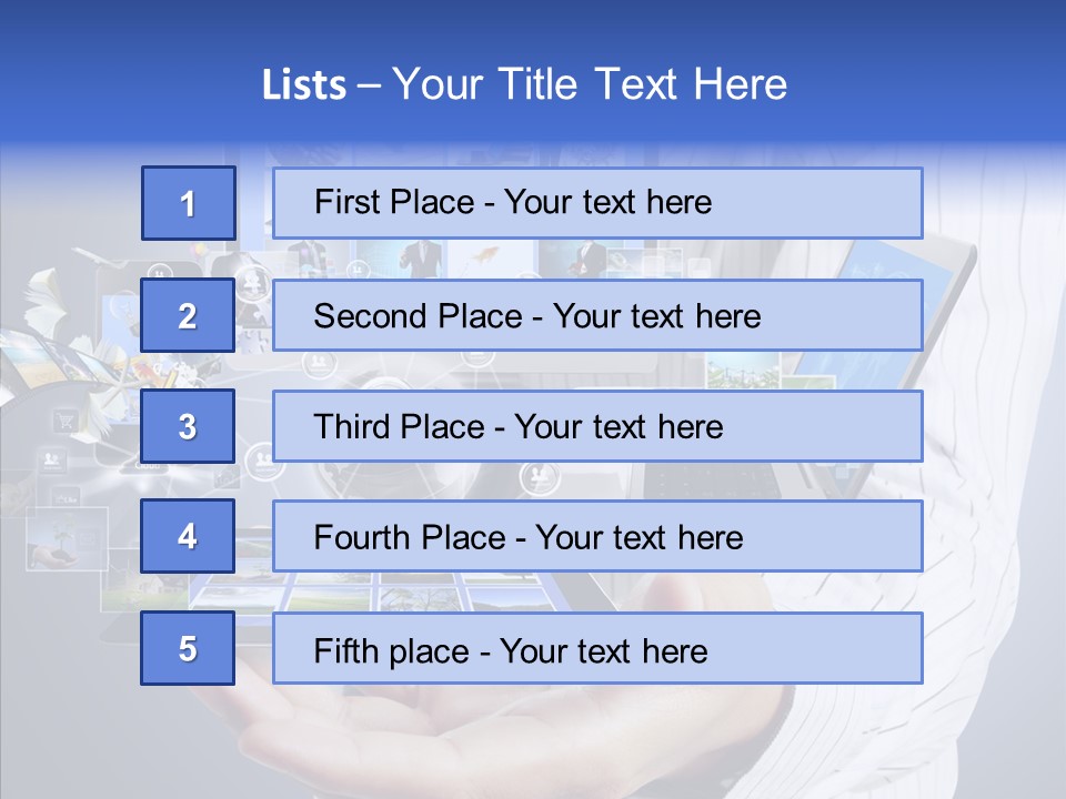 Mobile Business Computer PowerPoint Template
