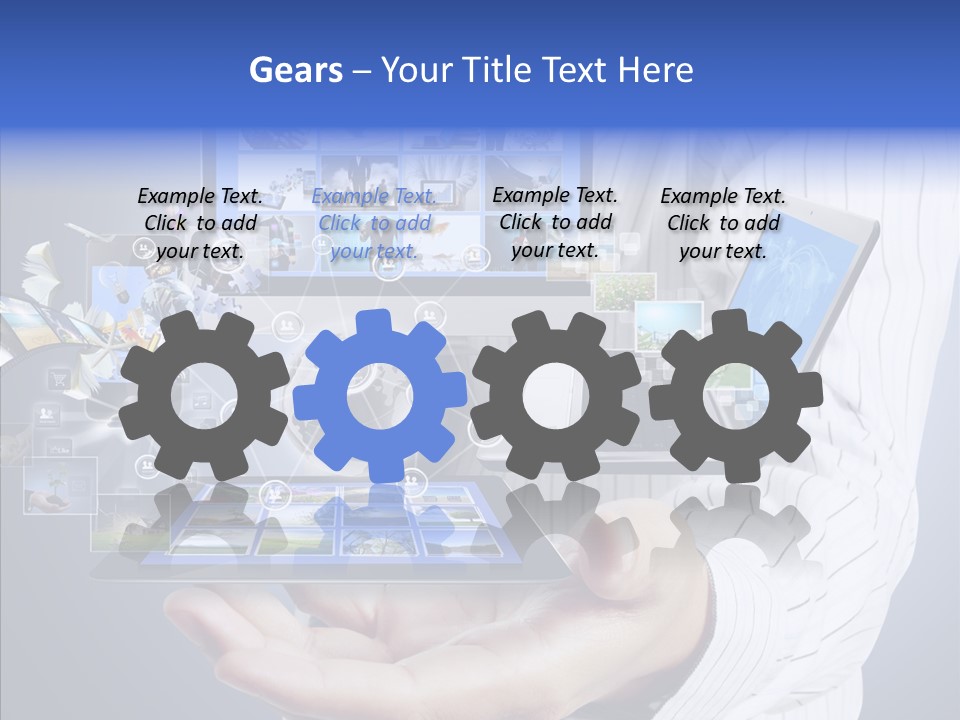 Mobile Business Computer PowerPoint Template