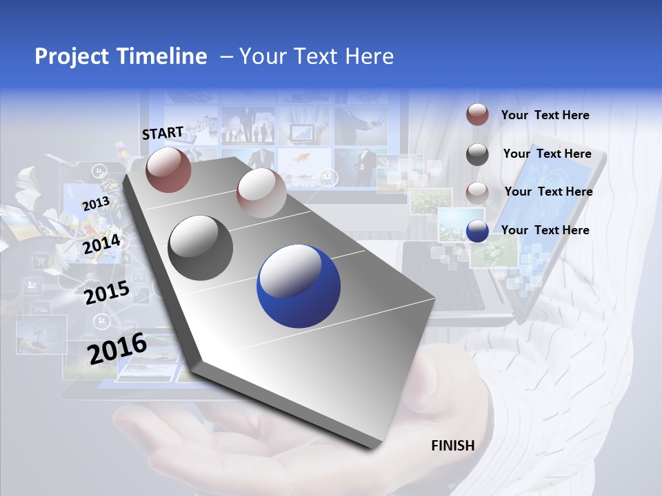 Mobile Business Computer PowerPoint Template