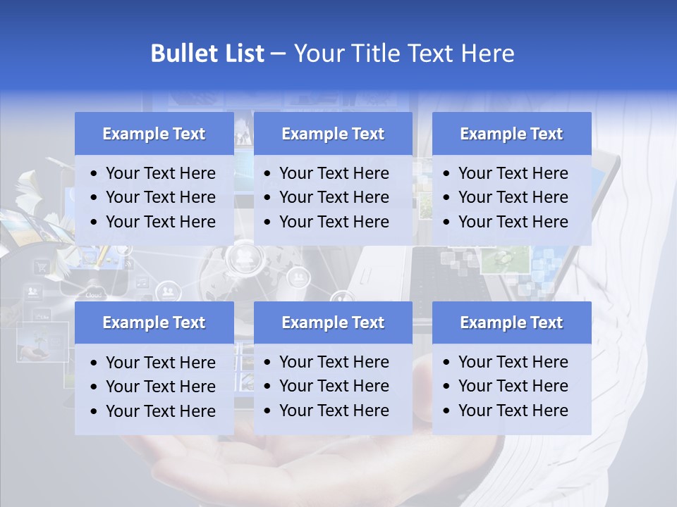 Mobile Business Computer PowerPoint Template
