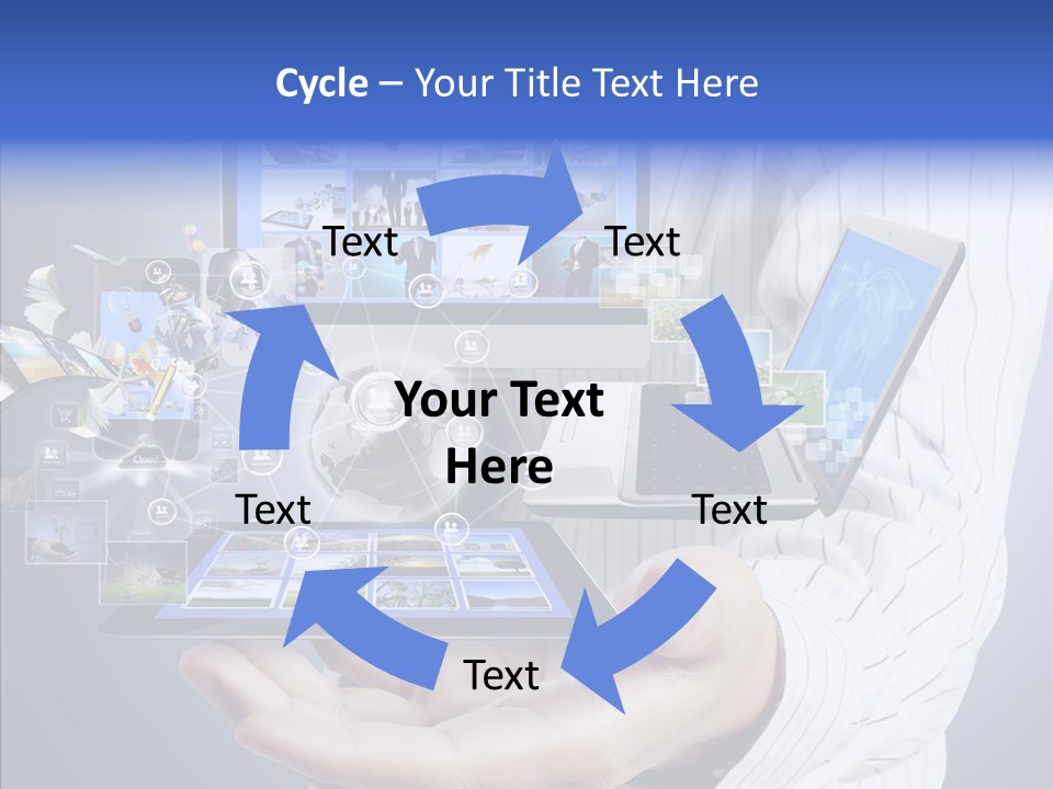 Mobile Business Computer PowerPoint Template