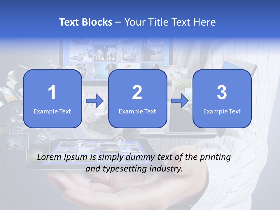 Mobile Business Computer PowerPoint Template