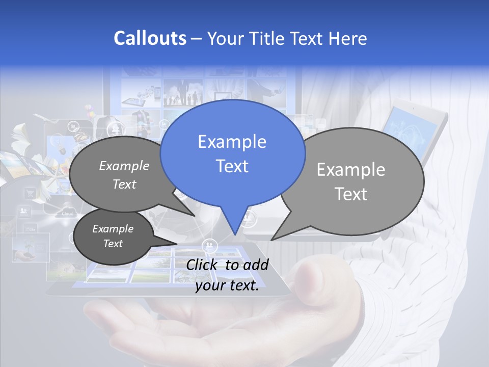 Mobile Business Computer PowerPoint Template