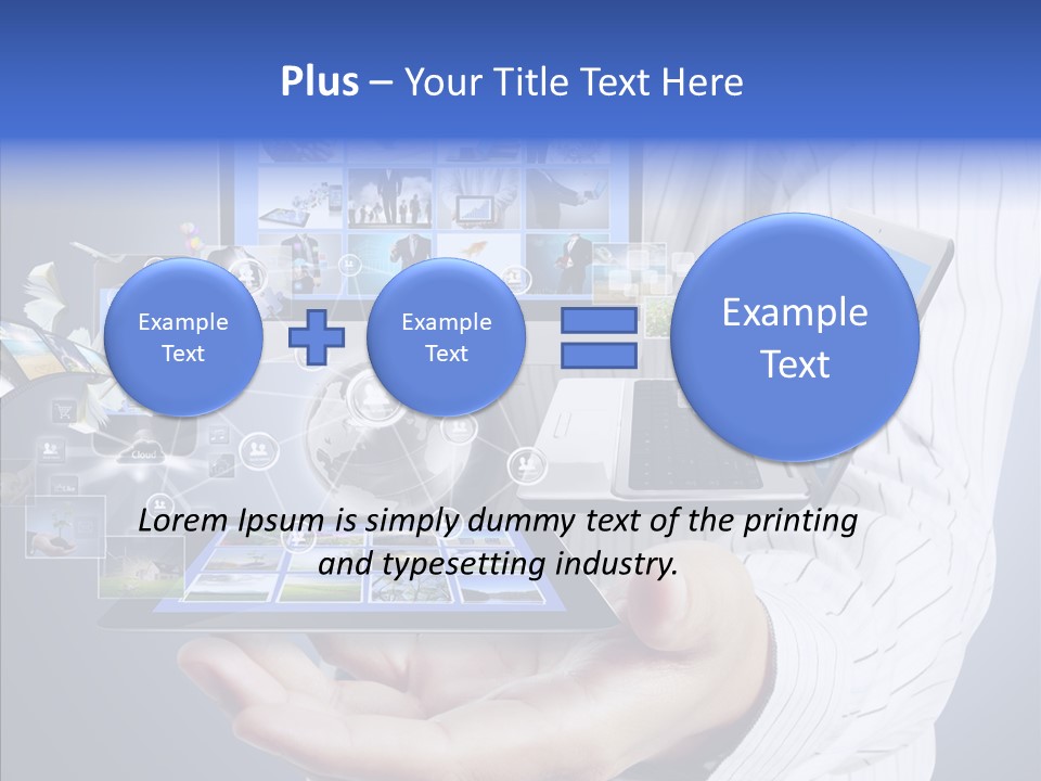 Mobile Business Computer PowerPoint Template