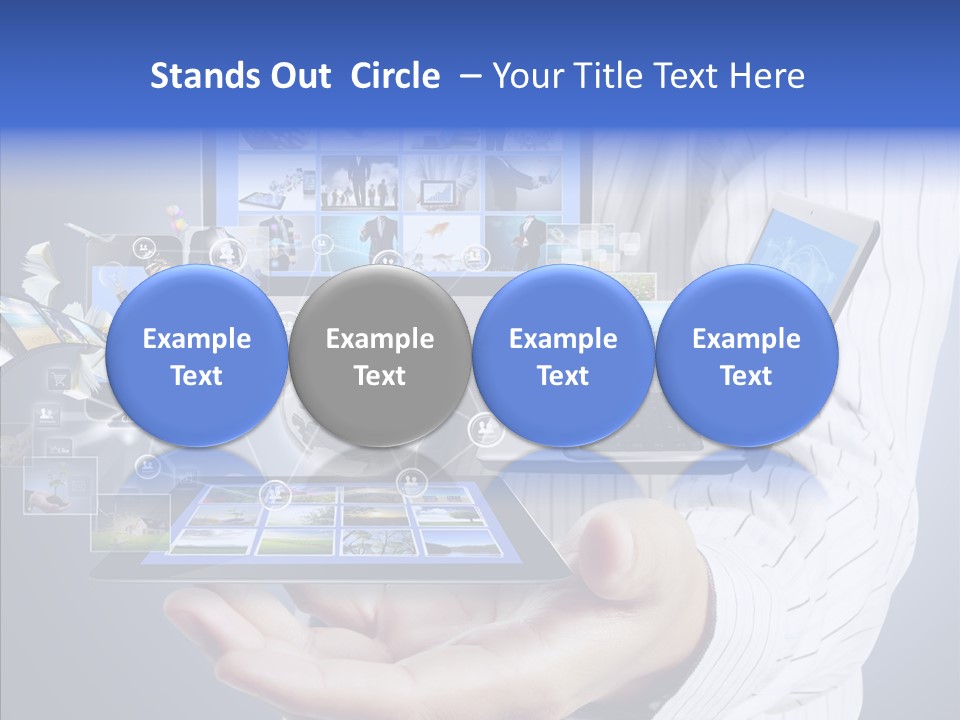 Mobile Business Computer PowerPoint Template