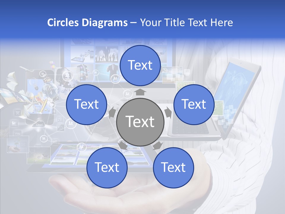Mobile Business Computer PowerPoint Template
