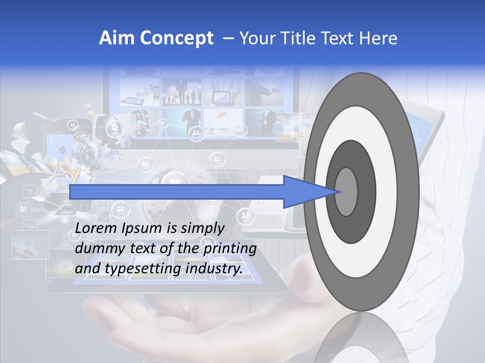 Mobile Business Computer PowerPoint Template