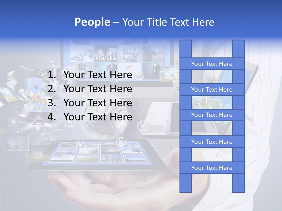 Mobile Business Computer PowerPoint Template