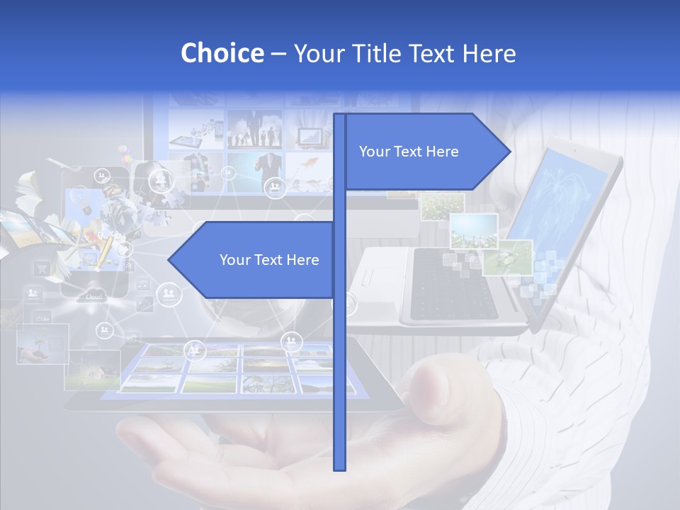 Mobile Business Computer PowerPoint Template